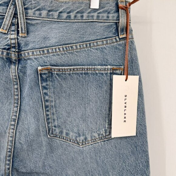 SLVRLAKE London High Rise Straight Jeans Size 31 Heartache Wash - Picture 12 of 16